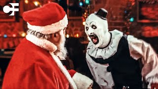 Art The Clown Meets Santa  TERRIFIER 3 2024 Movie Clip [upl. by Healey]