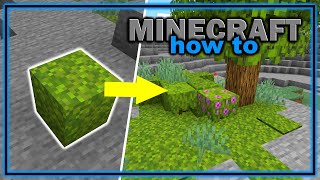 How to Get and Use Moss Blocks 118  Easy Minecraft Tutorial [upl. by Corette]