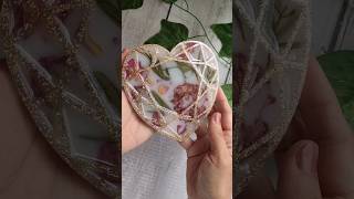 resin art coaster making tutorial art flowerpreservation epoxy resin craft satisfyingvideo [upl. by Christoph]