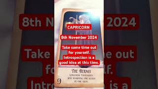 CAPRICORN Daily Tarot 8th November 2024 Tarot capricorn capricorntarot capricorntarotdaily ♑ [upl. by Llerraj]