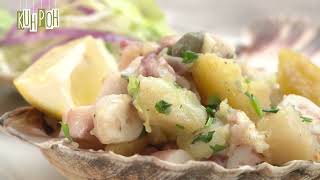 Krompir salata s hobotnicom  Potatoes salad with octopus [upl. by Villiers]