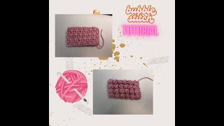 bobble stitch crochet tutorial for beginner [upl. by Refotsirc]