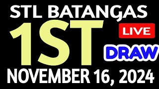 Stl Batangas results today November 16 2024 1st draw stl pares [upl. by Clayson]