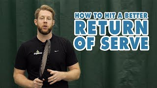 How to HIT a better return of SERVE  Tennis Lesson [upl. by Burta534]