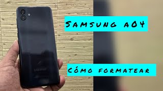 como FORMATEAR samsung a04  restaurar de fabrica MODO RECOVERY [upl. by Aisined]