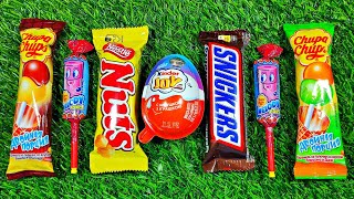 ASMR LOLLIPOP ICE CREAM Unpacking Kinder BIG Surprise eggs AND Lollipops Chocolate Sweets [upl. by Crifasi]