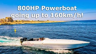 Chaudron SV33 800HP Powerboat  Cinematic FPV [upl. by Annodahs]