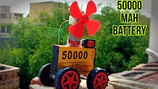 air powered car  50000 mah battery  easy science project [upl. by Okimik]