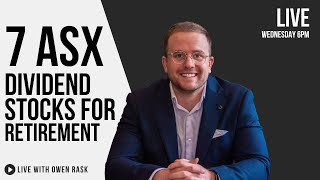 7 ASX shares for a passive income retirement part 12  Rask LIVE 5 [upl. by Ola]