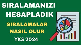 NETLERİNİZİ Yazın Sıralamanızı HESAPLAYALIM Yks 2024 Sıralama Hesaplama Tahmin [upl. by Gabrielli]