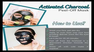 charcoal face mask cream  peel off mask  properties uses sideeffects [upl. by Derrej]