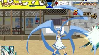 MUGEN無限格鬥 Miku Hatsune VS Ika Musume【Watch Mode】初音VS花枝娘【觀戰模式】 [upl. by Waldner]