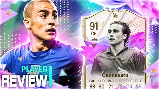 Cannavaro 91 Future Star Icon SBC Review EA FC 24 Ultimate Team [upl. by Nere]