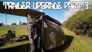 E  Bike Micro Camper  Trailer Upgrade Part 3 [upl. by Grube870]