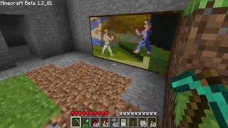 Door Hidden Behind a Painting  Tutorial Updated for Minecraft Beta [upl. by Haimirej]