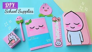 DIY EASY SCHOOL SUPPLIES  BACK TO SCHOOL HACKS AND CRAFTS 🍑 diy school supplies idea paper craft [upl. by Yht]