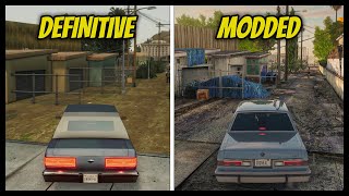 GTA San Andreas The Definitive Edition vs Modded  Graphics and Details Comparison [upl. by Simetra]