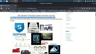 Firewall Demo  SOPHOS  PaloAlto  FortiGate  WatchGuard  SonicWALL  Endian  Seqrite  ZyWALL [upl. by Aimak]