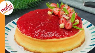 Çilekli Cheesecake Tarifi  Nasıl Yapılır [upl. by Yeldnarb24]