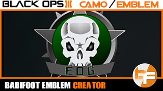 Black Ops 3 Emblem Tutorial 017  Elite Ops Gaming Emblem Babifoot [upl. by Ailelc]