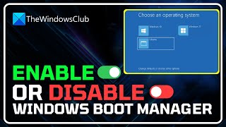 Windows 1110 Boot Manager Enable or Disable 2024 Simple Guide [upl. by Melesa]