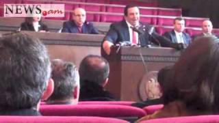 Gagik Tsarukyan speech at United Laborist Party meeting [upl. by Sivrep]