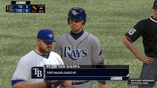 Road To The Show Player 1st Major League Hit For Tampa Bay Rays  MLB The Show 19 [upl. by Lamonica280]