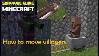 How To Transport Villagers In 116 Minecraft Villager Transporter [upl. by Eyaj451]