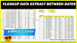 VLOOKUP All Records Between Dates in Excel  VLOOKUP Between Dates in Excel [upl. by Docia]