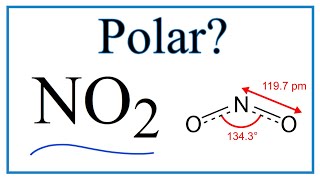 Is NO2 Polar or Nonpolar Nitrogen dioxide [upl. by Oab]