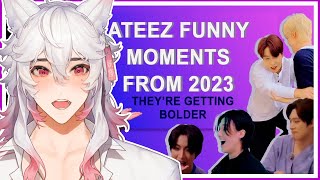 Vtuber React To ATEEZ funny moments from 2023 [upl. by Odlaw]