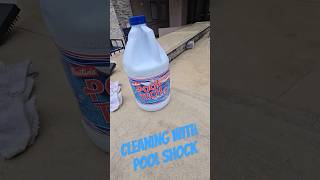 Cleaning with liquid chlorine pressurewasher softwash pools home homerepair [upl. by Nuzzi]