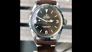 1965 Vintage Rolex Explorer 1016 Gilt Tropical Brown Dial [upl. by Nesline294]