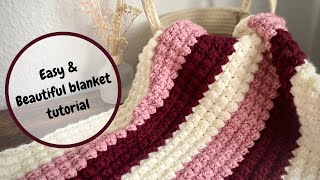 If you make just one blanket this year… make it this one Crochet Tutorial [upl. by Frolick]