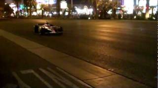 IndyCars Parade Down Las Vegas Strip [upl. by Laise939]