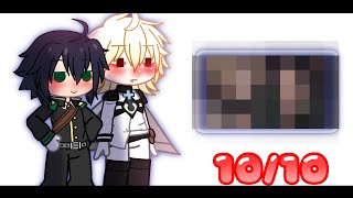 O par perfeito  Owari no Seraph Gacha Club  ft Mika x Yu [upl. by Ecnarrot]