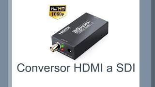 Conversor HDMI a SDI Test Prueba [upl. by Luis154]