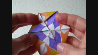 papercraft  flexagon  tetradodecaflexagon  dutchpapergirl [upl. by Ahsercal129]