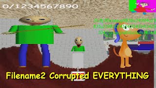 Filename2 Corrupted EVERYTHING  Baldis Basics Mod [upl. by Analra]