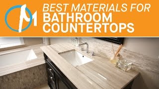 The Best Materials Bathroom Countertops  Marblecom [upl. by Sonny292]