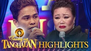 Hurado Dulce becomes emotional after Raymundo receives a gong  Tawag ng Tanghalan [upl. by Hamish479]