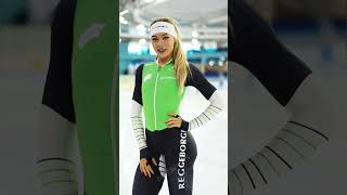 Jutta Leerdam speedskater beautiful women Netherlands short shorts [upl. by Tani]