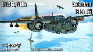 Bf 109 G6 14 kills Bomber Intercept over Lysyanka  Double Ace in a Day  IL2 WW2 Air Combat Sim [upl. by Karina249]