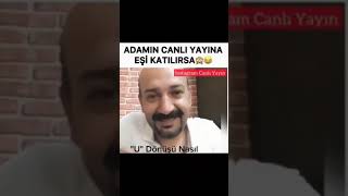 Adamın canlı yayınına eşi katılırsa komikvideolar [upl. by Enra]