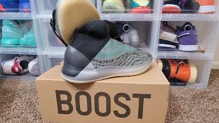 Yeezy QNTM Teal Blue Review [upl. by Aillicsirp]