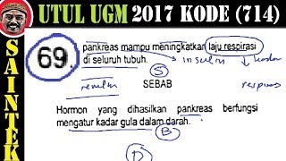 pembahasan soal UTUL UM UGM 2017 saintek gel I kode 714 biologi no 69 hormon pengatur kadar g [upl. by Yarled]