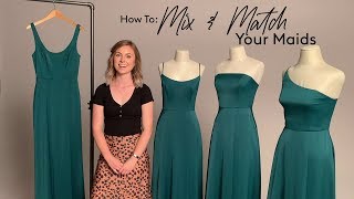 How to Mix amp Match Your Bridesmaids with Davids Bridal [upl. by Harman]