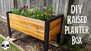 How to make a DIY Raised Planter Box [upl. by Mae]