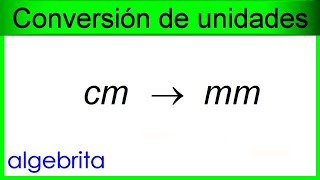 Convertir centímetros a milímetros Conversión de unidades 472 [upl. by Teece]