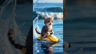 Cat Riding a Water Scooter [upl. by Arron]